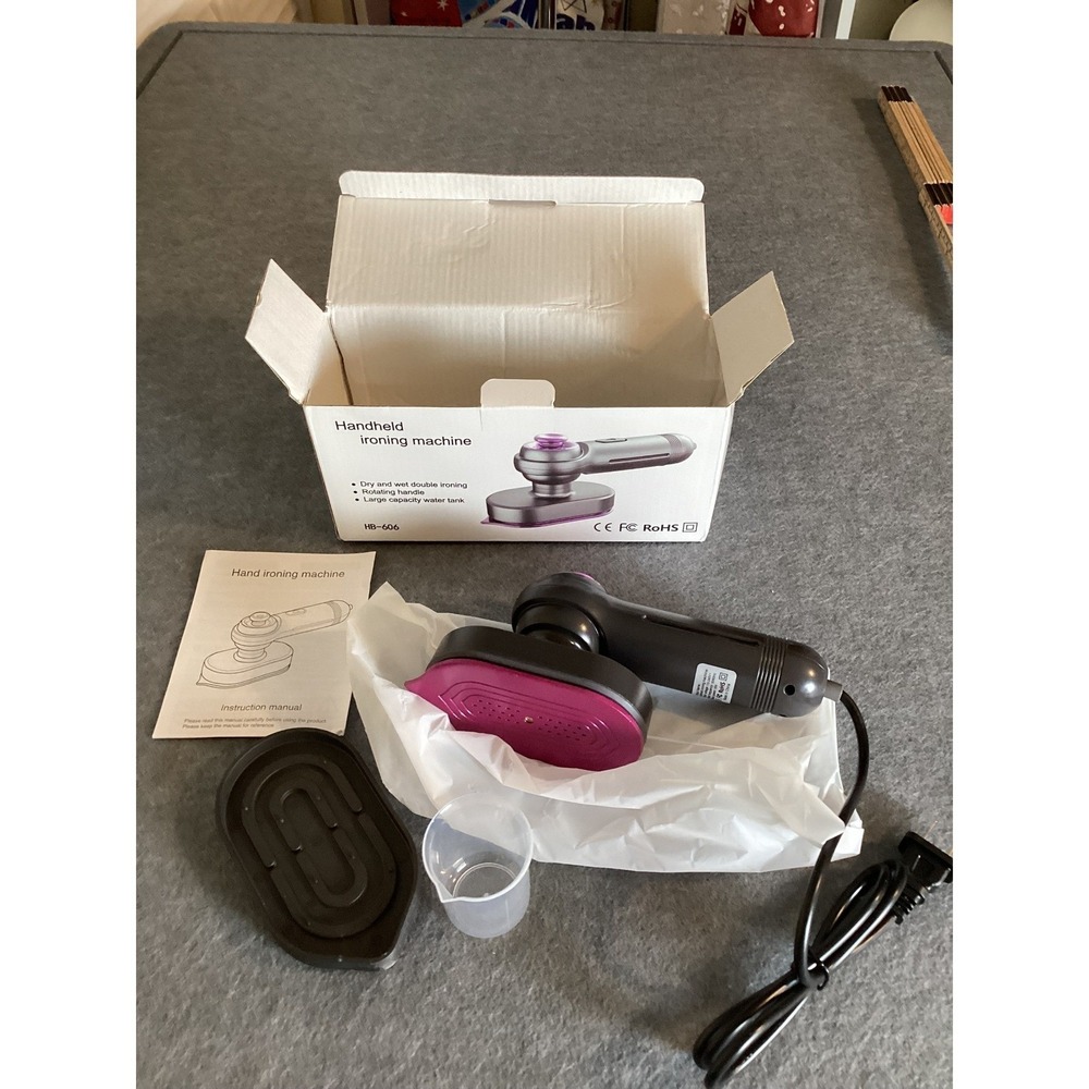 Corpcore Handheld Ironing Machine HB-606 Grey NEW Portable Steamer Wet Dry Iron
